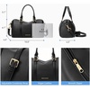 image:imageBOSTANTEN Crossbody Purse for Women Vegan Leather Satchel Bag Top Handle Shoulder Handbag for Daily TravelBlack