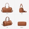 image:imageBOSTANTEN Crossbody Purse for Women Vegan Leather Satchel Bag Top Handle Shoulder Handbag for Daily TravelBrown