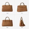 image:imageBOSTANTEN Satchel Bags for Women Vegan Leather Designer Tote Bag Handbag Trendy Top Handle Purse with Removable StrapBrown
