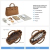 image:imageBOSTANTEN Satchel Bags for Women Vegan Leather Designer Tote Bag Handbag Trendy Top Handle Purse with Removable StrapBrown