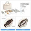 image:imageBOSTANTEN Satchel Bags for Women Vegan Leather Designer Tote Bag Handbag Trendy Top Handle Purse with Removable StrapWhite