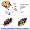 image:imageBOSTANTEN Shoulder Bag Lightweight Vegan Leather Purses for Women Designer Handbag Trendy TopHandle BagApricot With Coffee