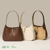 image:imageBOSTANTEN Shoulder Bag Lightweight Vegan Leather Purses for Women Designer Handbag Trendy TopHandle BagApricot With Coffee