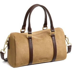 image:imageBOSTANTEN Crossbody Purse for Women Vegan Leather Satchel Bag Top Handle Shoulder Handbag for Daily TravelApricot With Coffee