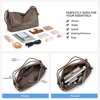 image:imageBOSTANTEN Shoulder Bag for Women Pebbled Vegan Leather Purses Soft Hobo Handbag Supple Bag for Travel WorkGrey