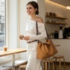 image:imageBOSTANTEN Slouchy Hobo Bags for Women Drawstring Shoulder Handbag Soft Crossbody Purse with 2 StrapsSuede Brown