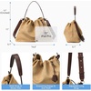 image:imageBOSTANTEN Slouchy Hobo Bags for Women Drawstring Shoulder Handbag Soft Crossbody Purse with 2 StrapsSuede Tan