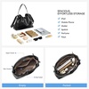 image:imageBOSTANTEN Slouchy Hobo Bags for Women Drawstring Shoulder Handbag Soft Crossbody Purse with 2 StrapsVegan Leather Black