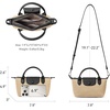 image:imageBOSTANTEN Mini Tote for Women Crossbody Bag with Adjustable Strap Top Handle Summer Purse for Everyday UseA01brown With Black