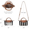 image:imageBOSTANTEN Mini Tote for Women Crossbody Bag with Adjustable Strap Top Handle Summer Purse for Everyday UseA02black With Brown