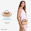 image:imageBOSTANTEN Mini Tote for Women Crossbody Bag with Adjustable Strap Top Handle Summer Purse for Everyday UseBrown