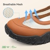 image:imageBOSTANTEN Mary Jane Sneakers Ballet Flats Breathable Mesh Cushioned Sole  Lightweight Mesh Design Comfortable Cushioning Insole for Allday Walking Antislip Outsole Cute Mary Jane amp Ballet StyleBrown