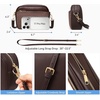 image:imageBOSTANTEN Small Crossbody Bag for Women RFID Vegan Leather Purse  Soft Faux Suede Embossed StitchInspired Texture Detachable Adjustable Strap Card Slot Lightweight Daily Travel UseCoffee