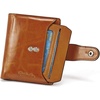 image:imageBOSTANTEN Women Leather Wallet RFID Blocking Bifold Zipper Pocket Wallet Card Case Purse with ID Window1abbrown