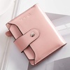 image:imageBOSTANTEN Women Leather Wallet RFID Blocking Bifold Zipper Pocket Wallet Card Case Purse with ID Window1pink