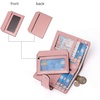 image:imageBOSTANTEN Women Leather Wallet RFID Blocking Bifold Zipper Pocket Wallet Card Case Purse with ID Window1pink