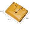 image:imageBOSTANTEN Women Leather Wallet RFID Blocking Bifold Zipper Pocket Wallet Card Case Purse with ID Window1yellow