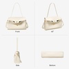image:imageBOSTANTEN Shoulder Bag for Women Vegan Leather Purse and Handbags  soft slouchy suedemix style roomy capacity detachable adjustable strap for daily work travel shoppingBeigevagan Leather