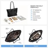 image:imageBOSTANTEN Slouchy Work Tote Bag Lightweight Suede Purse Large HandbagBlack