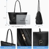 image:imageBOSTANTEN Slouchy Work Tote Bag Lightweight Suede Purse Large HandbagBlack