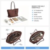 image:imageBOSTANTEN Slouchy Work Tote Bag Lightweight Suede Purse Large HandbagCoffee