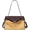image:imageBOSTANTEN Shoulder Bag for Women Vegan Leather Purse and Handbags  soft slouchy suedemix style roomy capacity detachable adjustable strap for daily work travel shoppingApricot With Brownsuede