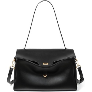 image:imageBOSTANTEN Shoulder Bag for Women Vegan Leather Purse and Handbags  soft slouchy suedemix style roomy capacity detachable adjustable strap for daily work travel shoppingBlackvagan Leather