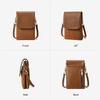 image:imageBOSTANTEN Small Crossbody Bags for Women Phone Purse with RFID  Vegan Leather and Suede Blend Adjustable Shoulder Strap Card Slot Travel Shopping and Daily Use Fits Phones Up to 69Faux Suedeleather Brown