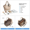 image:imageBOSTANTEN Slouchy Work Tote Bag Vegan Leather Designer Purse  Detachable Silk ScarfAdjustable StrapPremium Vegan Leatherfits 15 inch laptop easy clean magnetic snapSand Colored