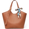 image:imageBOSTANTEN Slouchy Work Tote Bag Vegan Leather Designer Purse  Detachable Silk ScarfAdjustable StrapPremium Vegan Leatherfits 15 inch laptop easy clean magnetic snapBrown