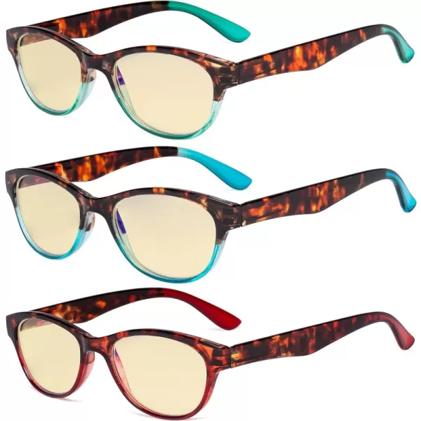 +2.75 Blue Light Blocking-b90-3 Pairs