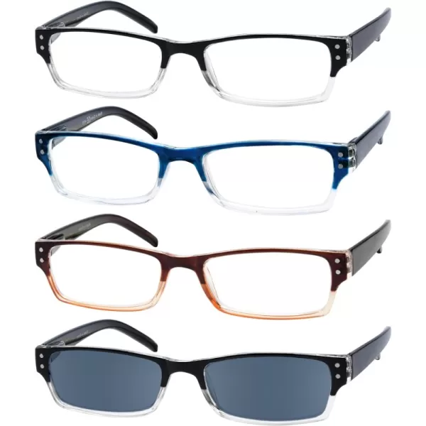 0.75 Diopters 4 Pairs Mix