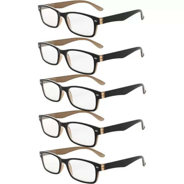 +0.75 Black-brown 5pc All Clear Lens