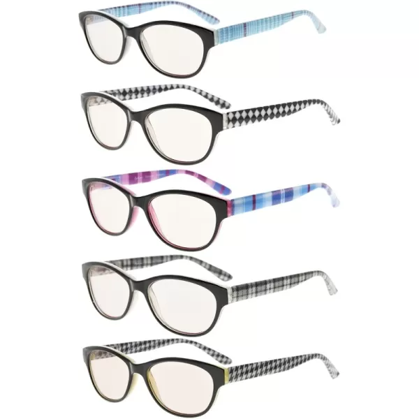 +2.75 Blue Light Blocking-b40-5 Pairs