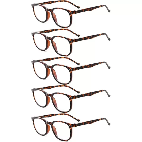 +0.50 Tortoise-5pcs All Clear Lens