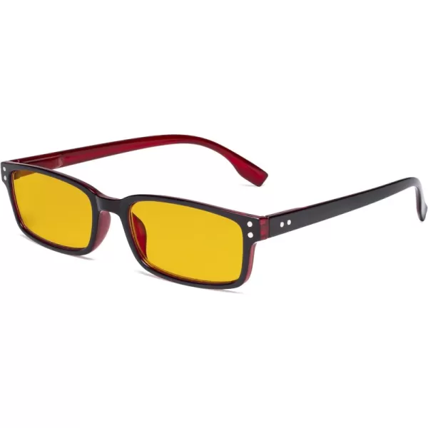 Black-red Frame-bb90 Lens