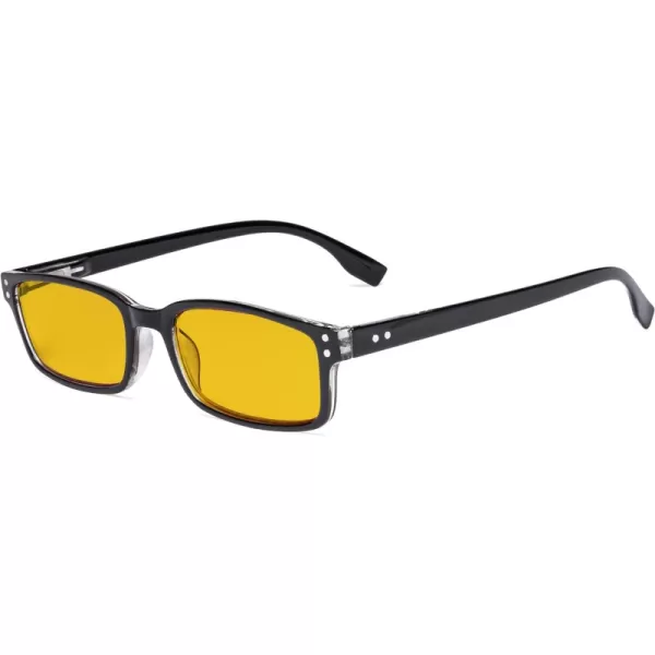 Black-transparent Frame-bb90 Lens