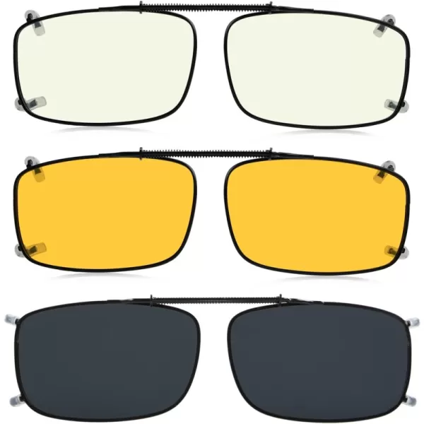 3pc-grey+yellow+blue Light Blocking Glasses
