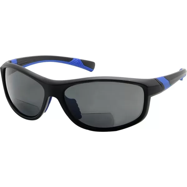 Matte Black-blue Frame/Grey Lens