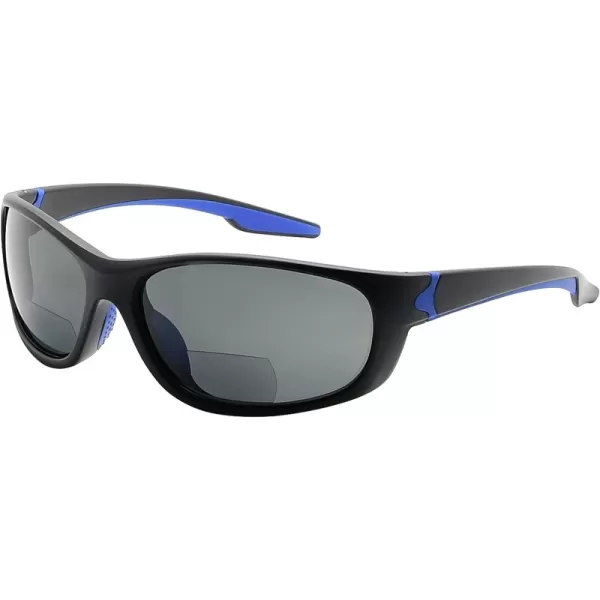 Matte Black-blue Frame/Grey Lens
