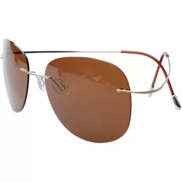 Aviator Gold Frame Brown