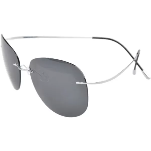 Aviator Silver Frame Grey