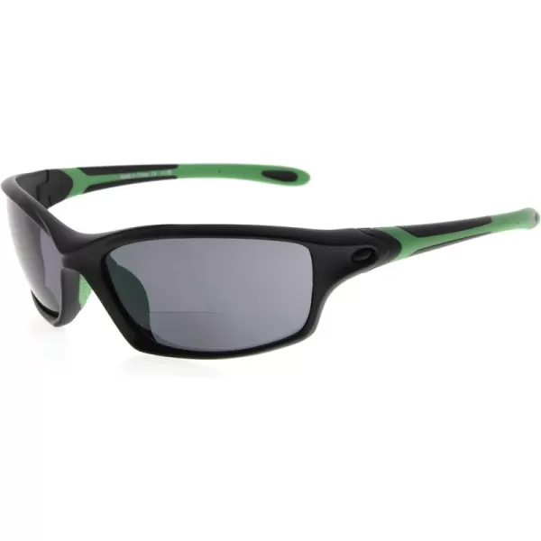 Eyekepper TR90 Sports Half-Rimless Bifocal Sunglasses Baseball Running Fishing Driving Golf Softball Hiking Readers 