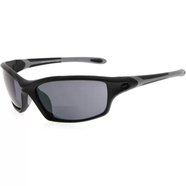 Eyekepper TR90 Sports Half-Rimless Bifocal Sunglasses Baseball Running Fishing Driving Golf Softball Hiking Readers 