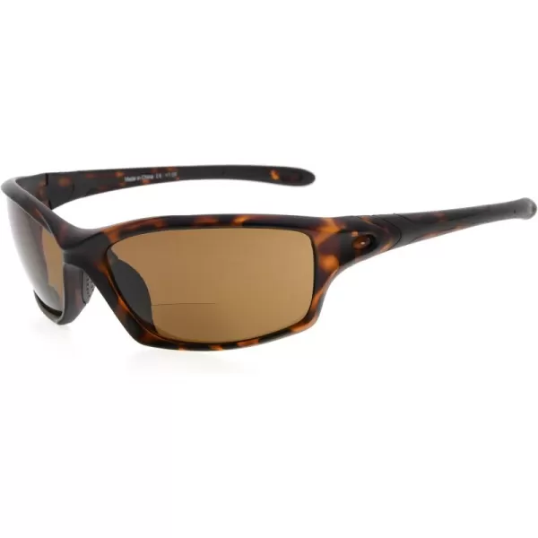 Eyekepper TR90 Sports Half-Rimless Bifocal Sunglasses Baseball Running Fishing Driving Golf Softball Hiking Readers 