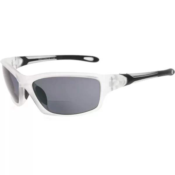Eyekepper TR90 Sports Half-Rimless Bifocal Sunglasses Baseball Running Fishing Driving Golf Softball Hiking Readers 