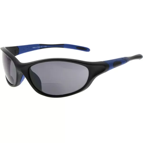 Eyekepper TR90 Sports Half-Rimless Bifocal Sunglasses Baseball Running Fishing Driving Golf Softball Hiking Readers 
