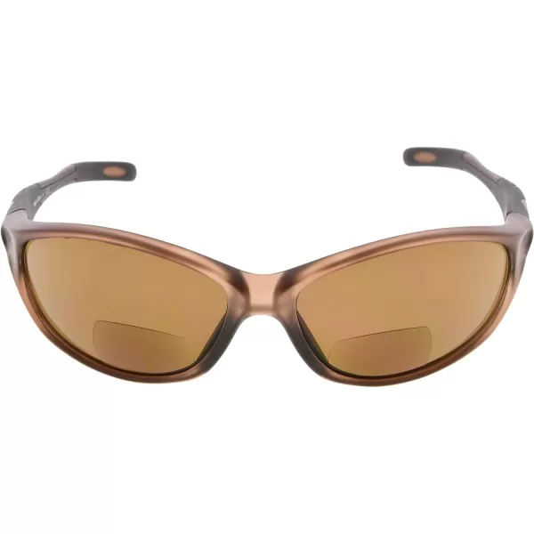Eyekepper TR90 Sports Half-Rimless Bifocal Sunglasses Baseball Running Fishing Driving Golf Softball Hiking Readers 