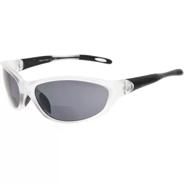Eyekepper TR90 Sports Half-Rimless Bifocal Sunglasses Baseball Running Fishing Driving Golf Softball Hiking Readers 