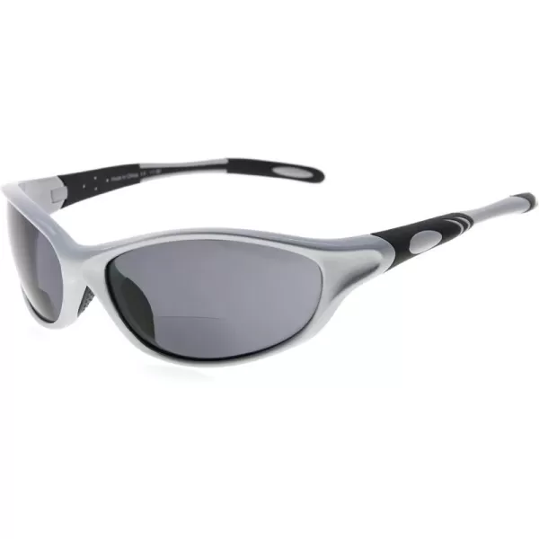 Eyekepper TR90 Sports Half-Rimless Bifocal Sunglasses Baseball Running Fishing Driving Golf Softball Hiking Readers 